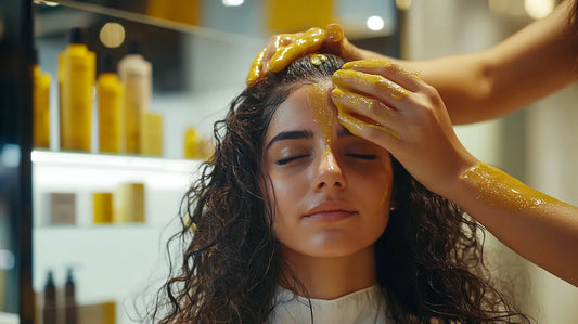 Lissage tanin pour cheveux bouclés avant après