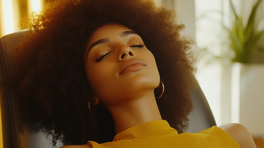 Lissage brésilien réussi sur cheveux crépus frisés
