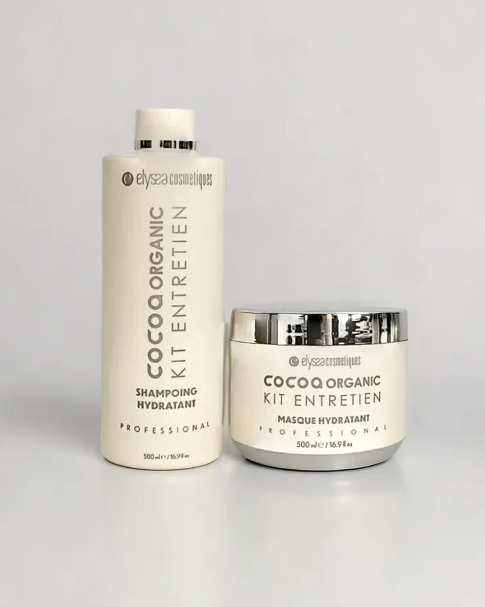 Kit Entretien Shampoing Sans Sulfate & Masque Cheveux Cocoa Organic - 500ml + 500ml Elyssa Cosmétiques
