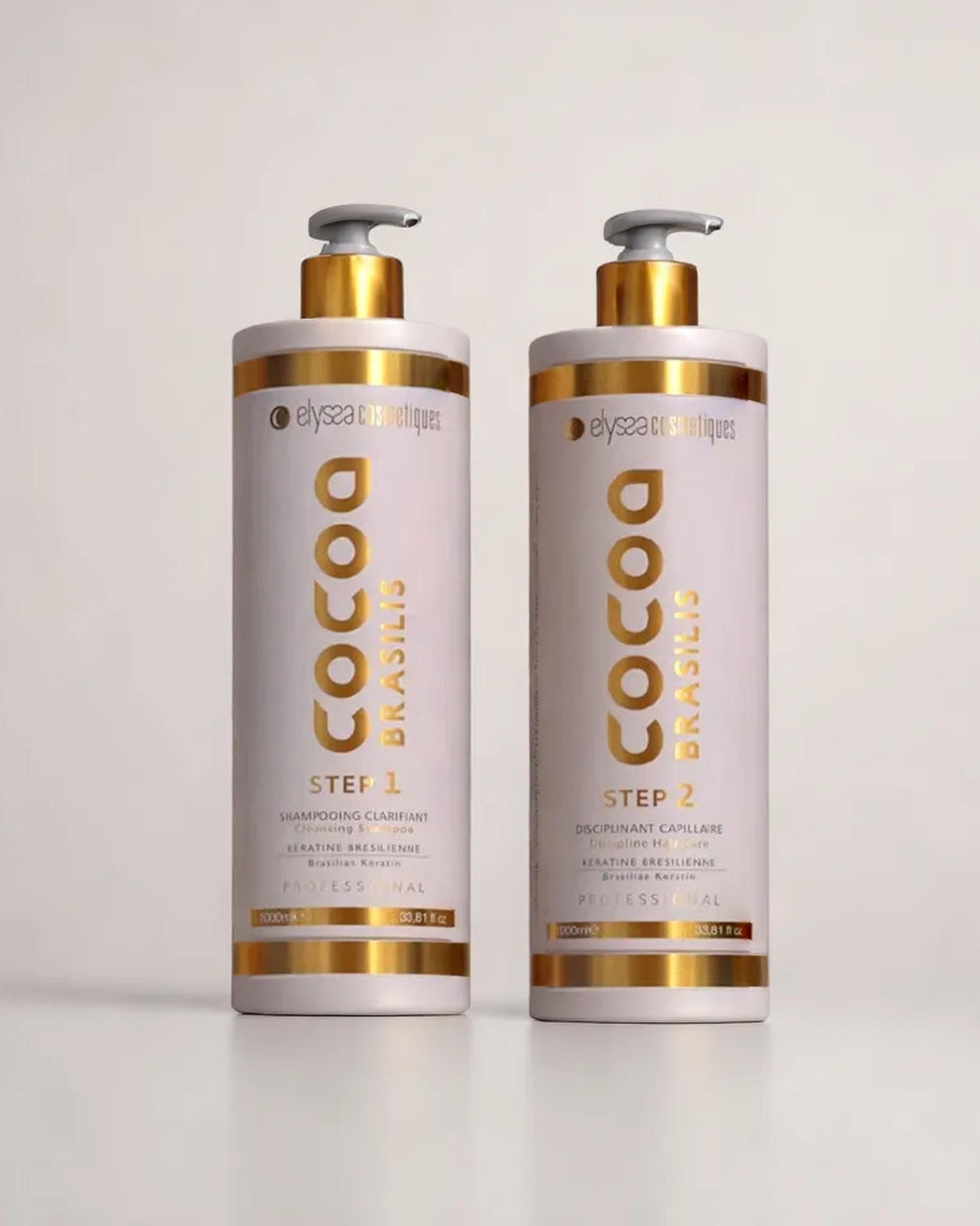 Kit Lissage Brésilien Kératine & Shampoing Clarifiant Cocoa Brasilis - 2x1L Elyssa Cosmétiques