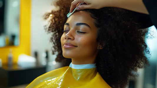 Lissage tanin cheveux afro crépus brillants