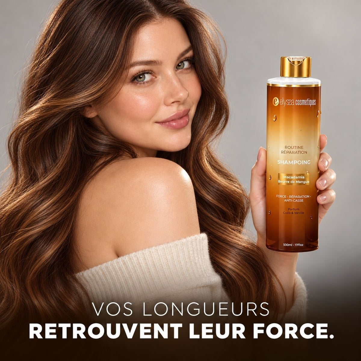 Routine Réparation — Shampoing + Masque | Cheveux abîmés, colorés & cassants | 2 × 500 ml