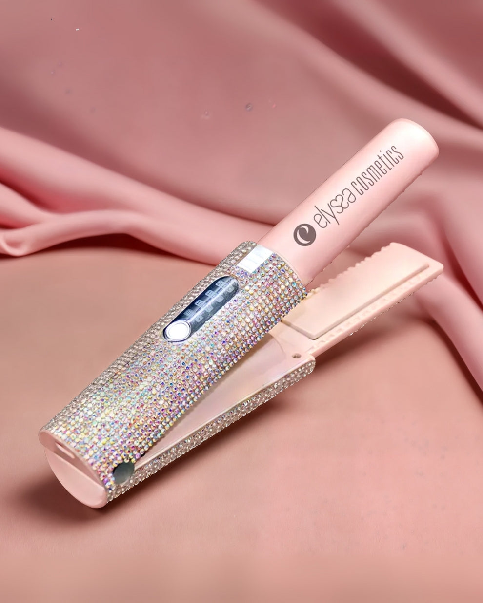 ELYSS’ GLOW | Mini Lisseur Cheveux Portable 2-en-1 avec Strass