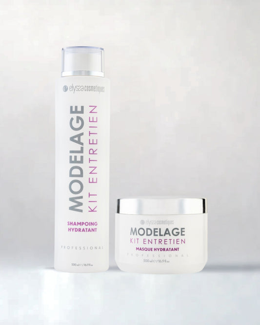 Kit Entretien Shampoing Sans Sulfate & Masque Cheveux Modelage - 500ml + 500ml