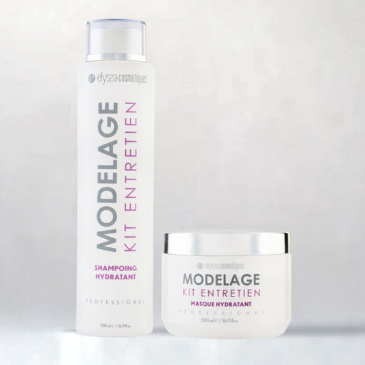 Kit Entretien Shampoing Sans Sulfate & Masque Cheveux Modelage - 500ml + 500ml