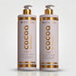 Kit Lissage Brésilien Kératine & Shampoing Clarifiant Cocoa Brasilis - 2x1L