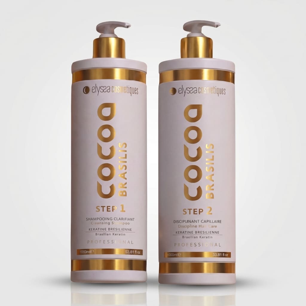 Kit Lissage Brésilien Kératine & Shampoing Clarifiant Cocoa Brasilis - 2x1L