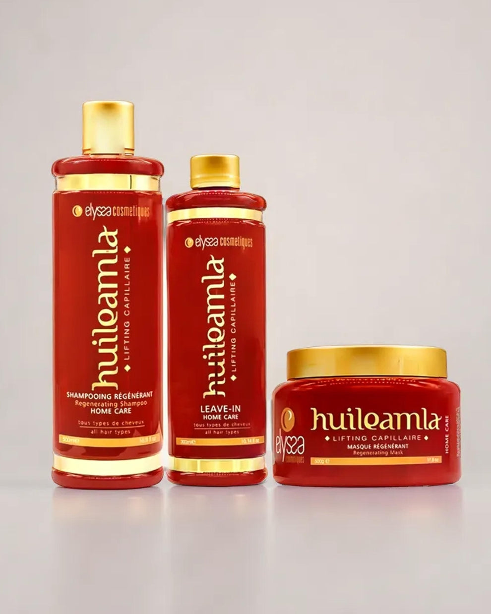 Kit Entretien Shampoing Sans Sulfate & Masque et Soin Cheveux Indien Amla Plex - 2x500ml + 300 ml Elyssa Cosmétiques