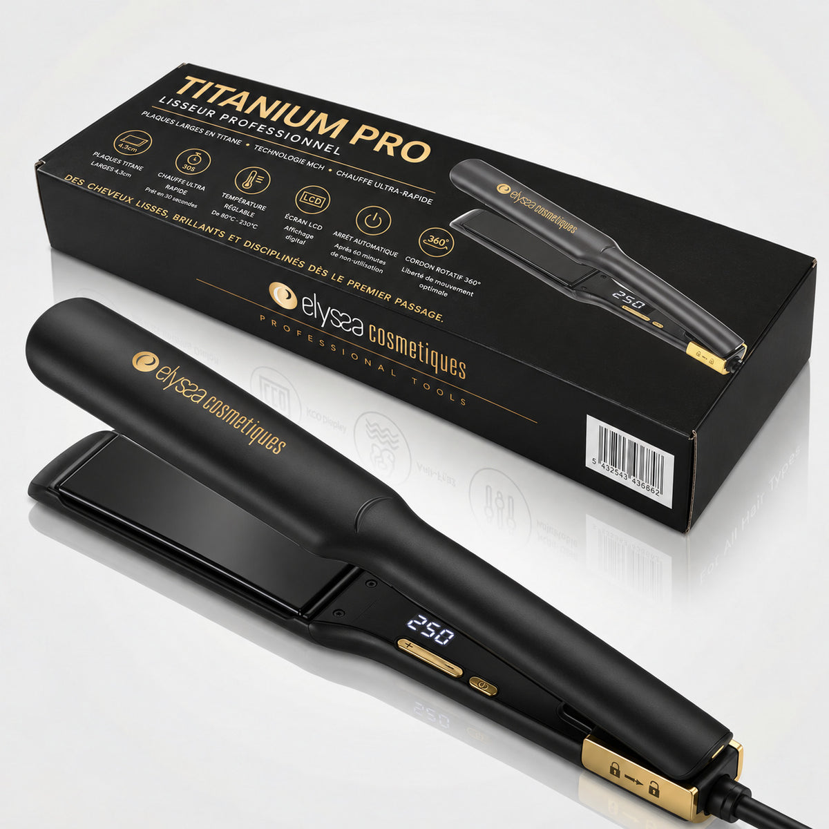 Lisseur Professionnel ELYSSA TITANIUM PRO