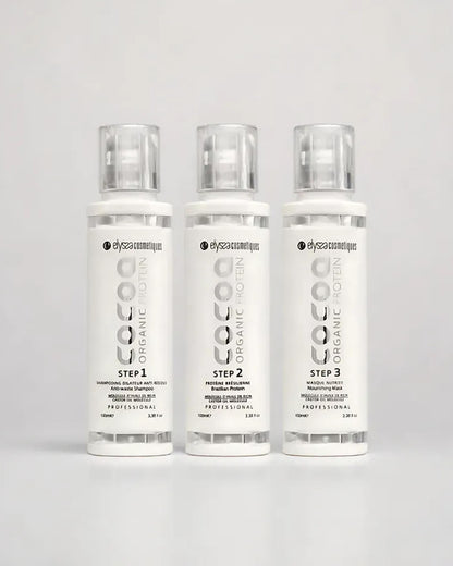 Mini Kit Lissage Cocoa Organic Protein Tanin 3x100ml