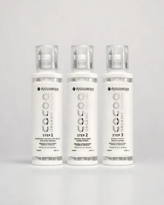 Mini Kit Lissage Cocoa Organic Protein Tanin 3x100ml