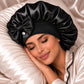 Charlotte en Satin Elyssa — Bonnet de Nuit Protection Cheveux
